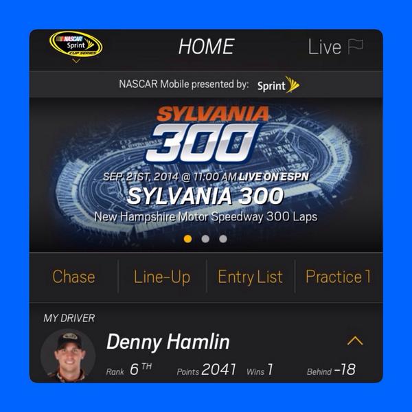 MrsMonaGomez's tweet photo. Getter done! @dennyhamlin http://t.co/9Wx9yjc5QT