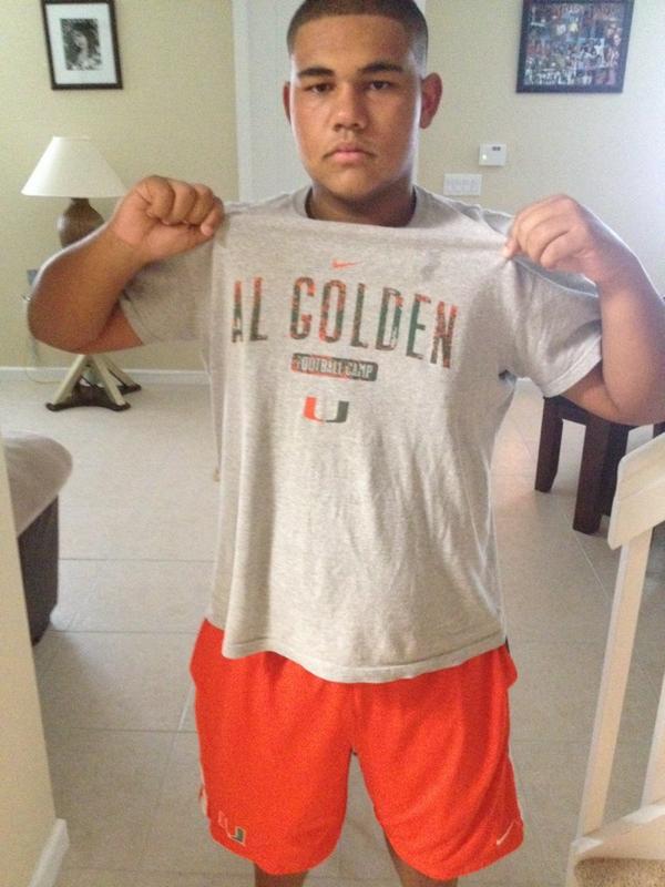 LittleCaneJ99's tweet photo. @GoldenAl #canesfam http://t.co/F4qCyH69ZR