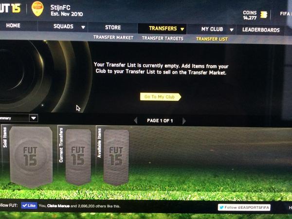 StijndeSmet3's tweet photo. @EASPORTSFIFA dear ea,
My cerci is gone how is this possible?? http://t.co/5B9iNgyXzE
