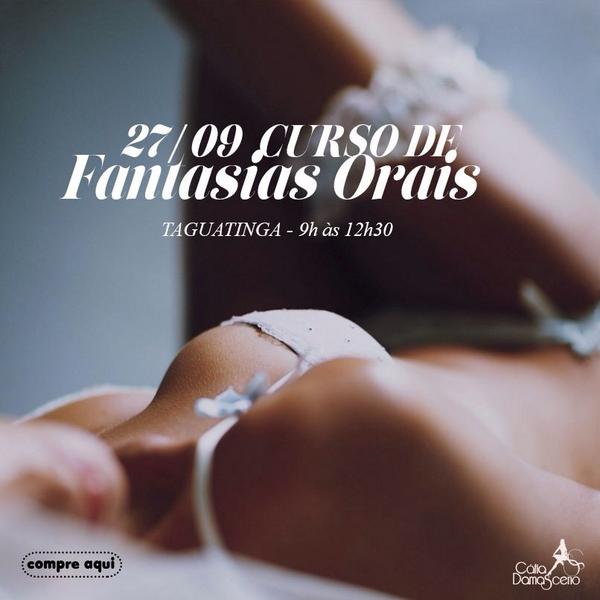 O nosso curso de Fantasias Orais está com as inscrições abertas! sympla.com.br/curso-de-fanta…