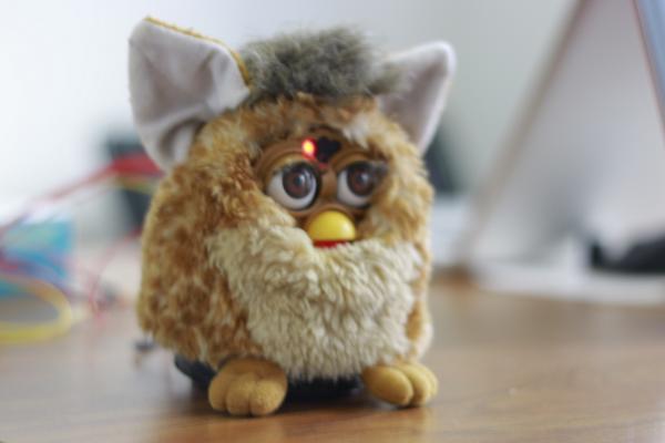pancychain's tweet image. Chat with me via #Tilbert the #FURBY @MakerFaireNY at frbchat.net I will poke your belly back.