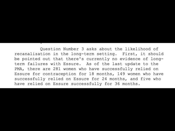 shinyangie's tweet photo. @ChaoticPharma #Essure got #FDA approval to be implanted in thousands of women based on 5! #CleanUpYourMeshBayer http://t.co/44je7jUdYY