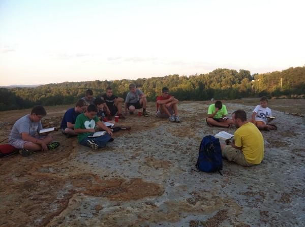 AllenBonnell's tweet photo. Great location to study the Gospel of Mark with these awesome 7th & 8th graders #group99 @ibccorbin @lifewrife http://t.co/Icptp4w0XX