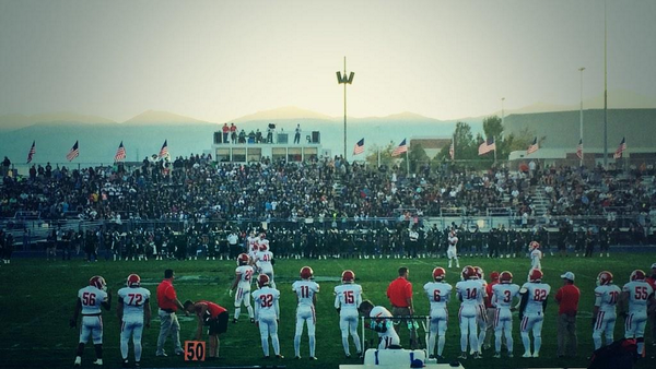 MeaganFresca's tweet photo. CH student section #bestInUtah http://t.co/2J42rCINVC