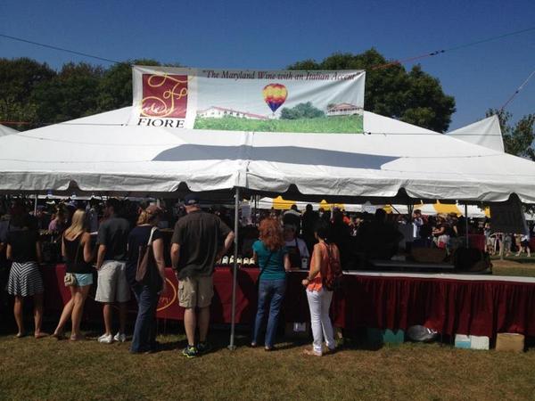 We are enjoying #wine today (including wine from <a href="/basignani/">Basignani Winery</a> &amp; <a href="/FioreWinery/">Fiore Winery</a>) at the #Maryland Wine Festival.