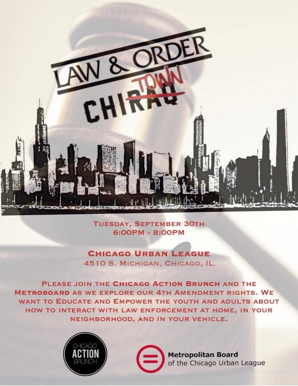 Knowledge is more than power. It's protection. Chicago, do you know your 4th Amendment Rights? laworderchicago.splashthat.com