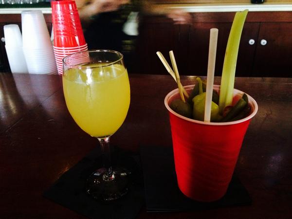 MelWaitz's tweet photo. The @Saints drove us to drink, but we'll take the #win #WhoDat http://t.co/4LEzpakwa1