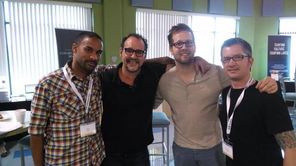 DruHart's tweet photo. Here's a #OnceFutureMission pic with some of the #MennoNerds collective; me, @greg_boyd @KurtWillems @benjamincorey http://t.co/57PTr5FBRl