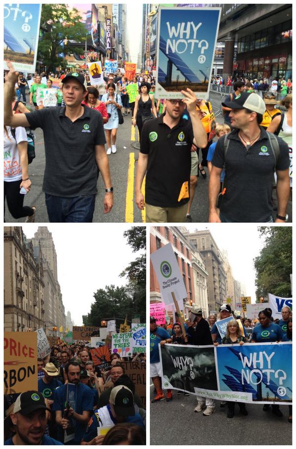 ClimateReality's tweet photo. "Hey, hey, ho, ho, climate change has got to go!" - @ClimateReality, #PeopleClimateMarch. RT if you have our back. http://t.co/04qwjk9AQ8