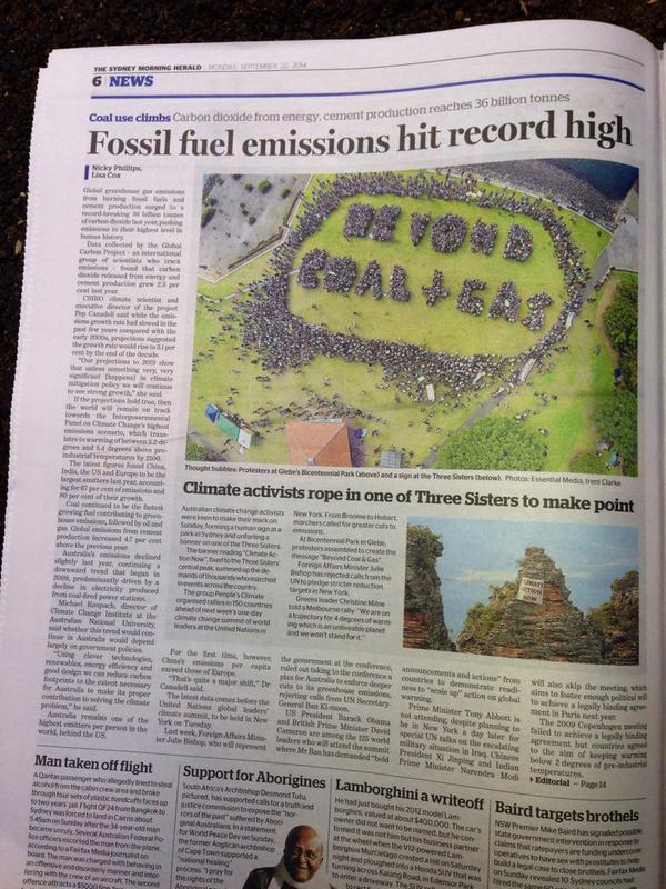 Looking fine in the <a href="/smh/">The Sydney Morning Herald</a>  Sydney: let's move beyond coal and gas! <a href="/AYCC/">AYCC</a> <a href="/350Australia/">350Australia</a> <a href="/GetUp/">GetUp!</a> PeoplesClimate