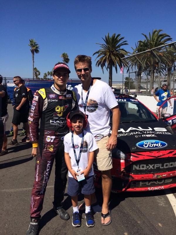 tracybrennan007's tweet photo. Great day at #GlobalRallyCross @NelsonPiquet @TrentBroin #LilDMan http://t.co/KsrVcM0WIs
