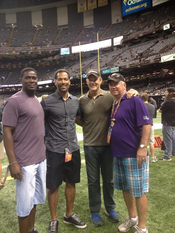 Even thought my team lost today, I enjoyed seeing some of the old Vikes! #skol #vikings #purplepride