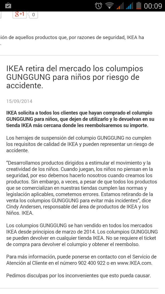 columpio ikea gunggung