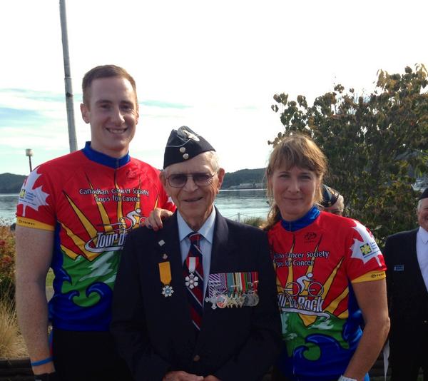 TDRJen's tweet image. What a day @TourdeRock, met some great people including WWII ace Stocky Edwards - Cdn hero who came out to support us