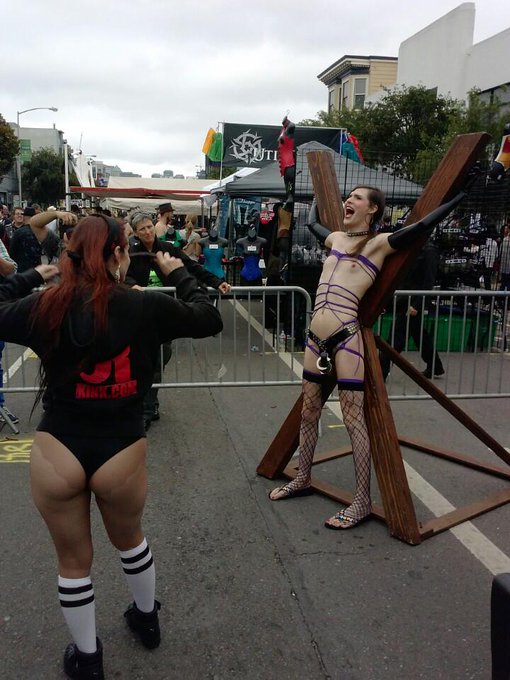 I'm at Folsom Street Fair in San Francisco, Calif https://t.co/54YtCGJR6e http://t.co/sZMakIfbPi<a href="/tag/lingerie"class="tags"><span>#lingerie</span></a><a href="/tag/porn"class="tags"><span>#porn</span></a><a href="/tag/queer"class="tags"><span>#queer</span></a><a href="/tag/femme"class="tags"><span>#femme</span></a><a href="/tag/stripping"class="tags"><span>#stripping</span></a><a href="/tag/tra"class="tags"><span>#tra</span></a>