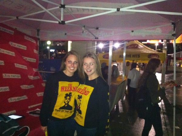 rbcamphitheatre's tweet photo. Congrats to these lucky ladies who just won a seat upgrade @theweeknd tonight! Enjoy the show! #MolsonAmp20 http://t.co/72ImXURnGX