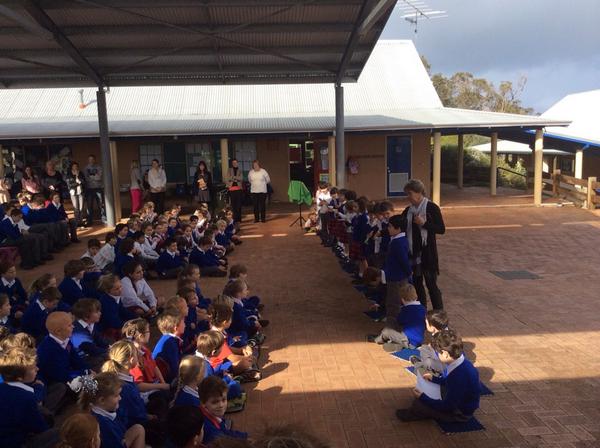 stmcps's tweet photo. Yr1 Prayer Assembly - being grateful #gospel 
We are grateful for another successful term. Happy holidays #CathEdWA http://t.co/hmjKknzzx6