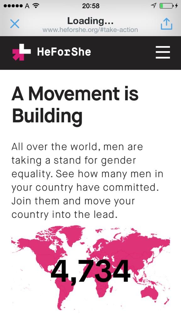 EmmaWatson's tweet image. Take our pledge and put your name on the @heforshe worldwide map.