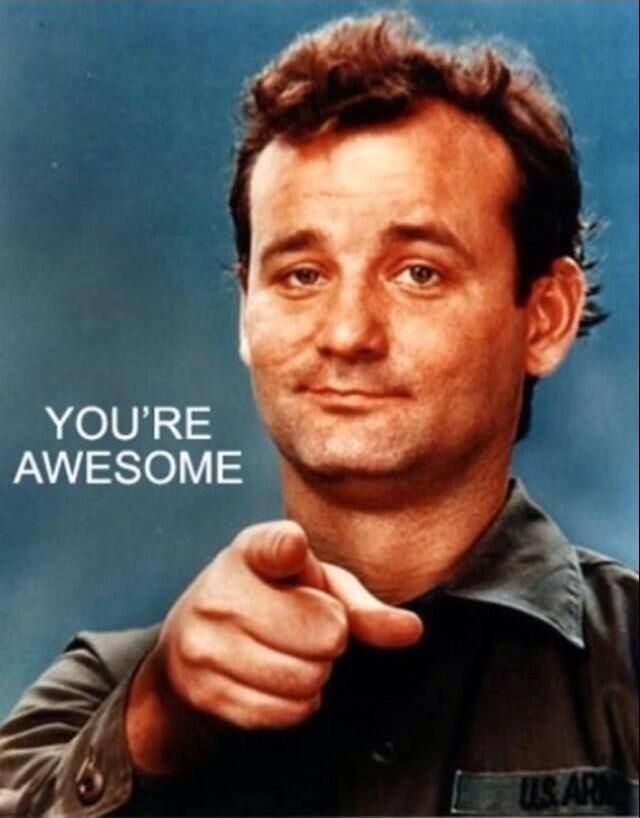 Happy Birthday Bill Murray ... Youre Awesome!! 