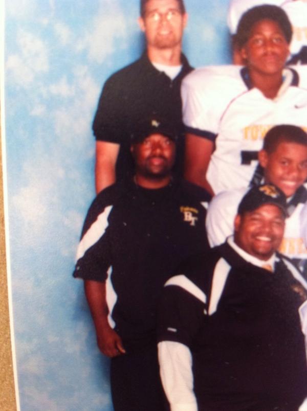 CG_609's tweet photo. This man is the reason why I'm the athlete I am today. So proud to be a BT Falcon. Father figure.. #ripcoachrob 🙏👼🏈❤️ http://t.co/e64g1876pd
