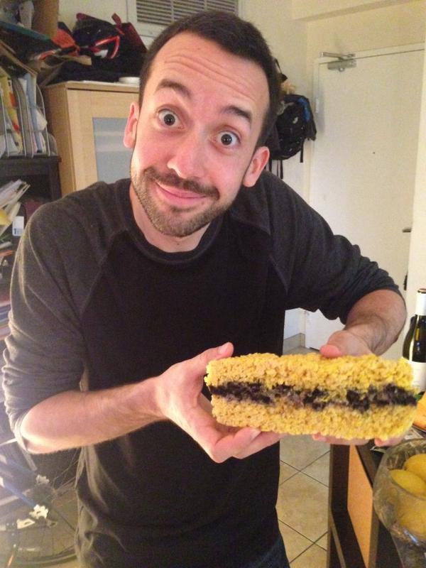 duranosaurus's tweet photo. @jonmonty @AmazingRaceCDA @ryansteeleshow @rgod2014   Here is your next (rice crispy square) clue!!! http://t.co/oYQZDaZSd0