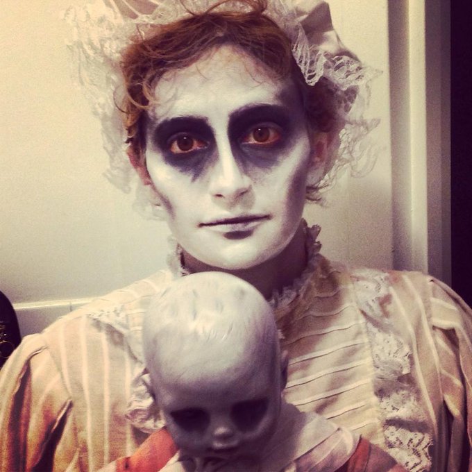 Sometimes I makeup babies too. #makeup #ghostwine @kingfirestorm http://t.co/krzB0vy6Ef<a href="/tag/makeup"class="tags">#makeup</a><a href="/tag/ghostwine"class="tags">#ghostwine</a>