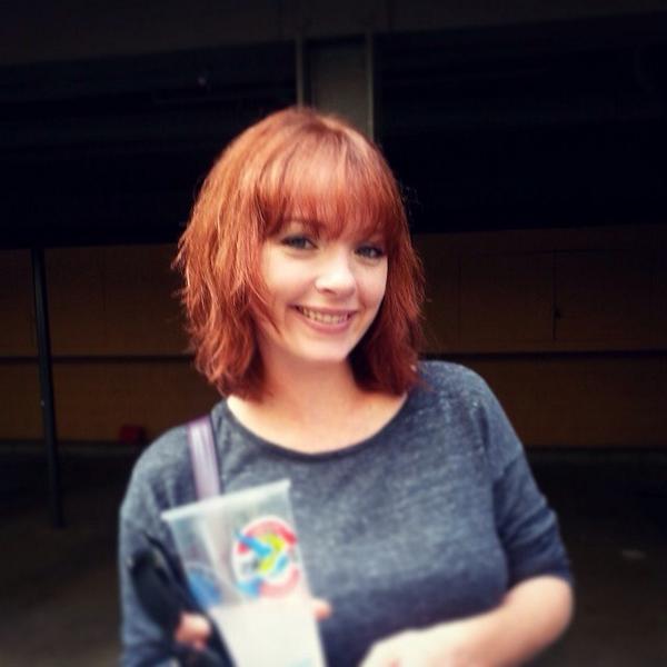 shewolfnred's tweet photo. @LeeGardner224 @ruthjccassidy @AustinBasis @DesigningAshton OMG! my pal Christine decided to go red! #shelookslike? http://t.co/F6HlnTiqZD