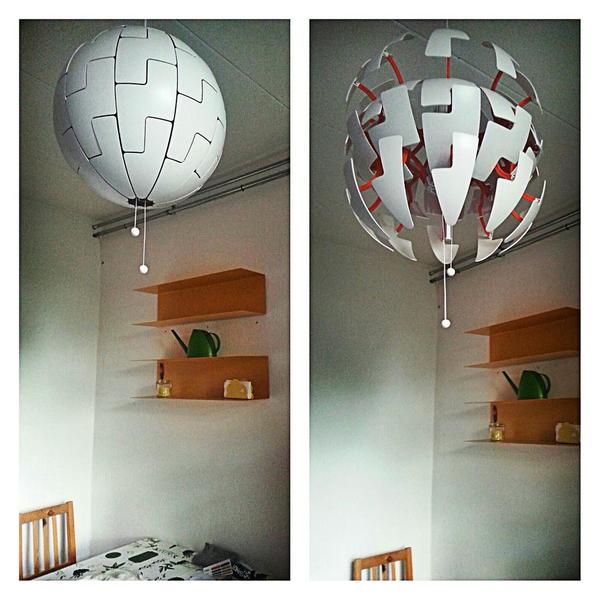 Imimmoj85's tweet photo. A piece of design in my kitchen, or as my girfriend say, the death star lamp landing in our kitchen #ikeaps2014 http://t.co/3vaHoJZrdt