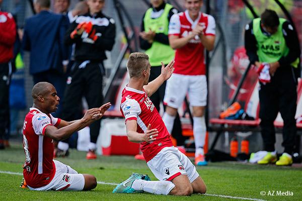 AZAlkmaar's tweet photo. AZ - PEC Zwolle in beeld: http://t.co/w9uBgDSqei #azpec @edvandepol http://t.co/t6HlBMCSet