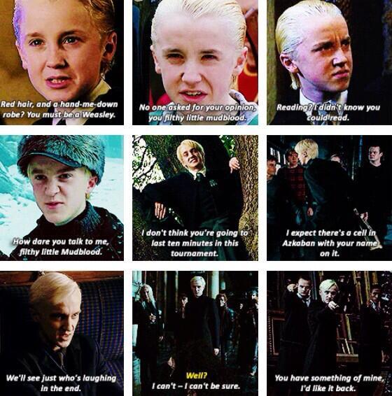 Happy Birthday Tom Felton :D " Draco Malfoy quotes. 