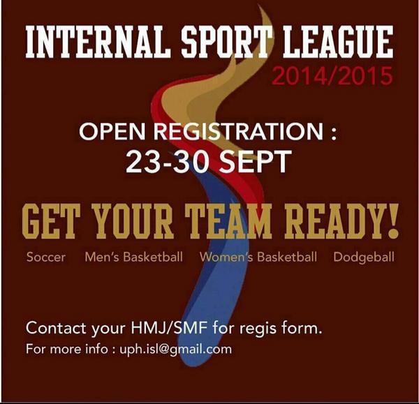 Are you ready for this??!!!! Get your team ready! And compete here! #ISL2014-2015 FIGHTING!!!