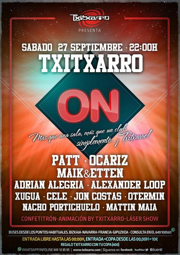 Adrian_M1986's tweet photo. Volvemos a la carga con el mejor sonido del Norte! TXITXARRO YA ESTA AQUI! :-) ¡Reserva tu plaza de bus desde Donosti http://t.co/vAjeqoaidJ