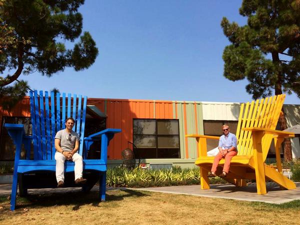 Amazing Pic! The #Starmind founders <a href="/PascalKaufmann/">Pascal Kaufmann</a> and @mvontobel at #Google HQ in #MountainView.