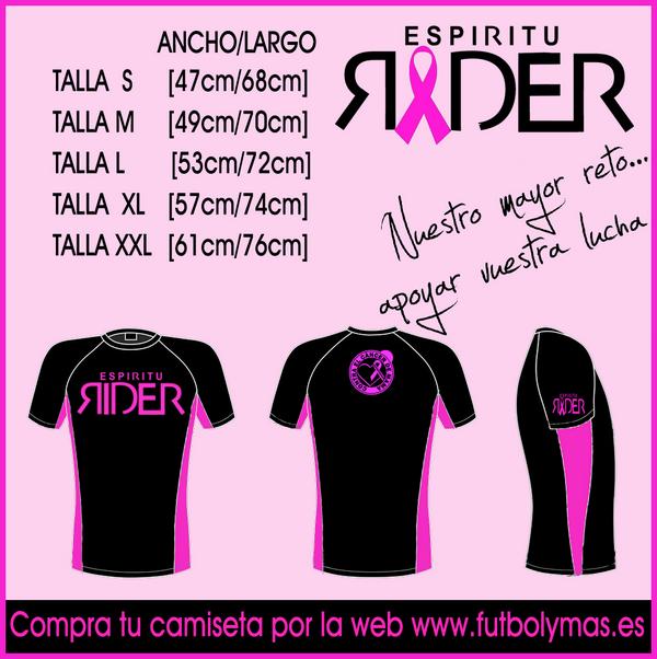 espiriturider's tweet image. Tallas de la camiseta y diseño, el logo de la espalda se reduce unos cms.Nuestro mayor reto...apoyar vuestra lucha