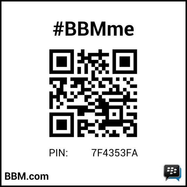 HFeego's tweet image. #BBMme PIN: 7F4353FA
pin.bbm.com/7F4353FA