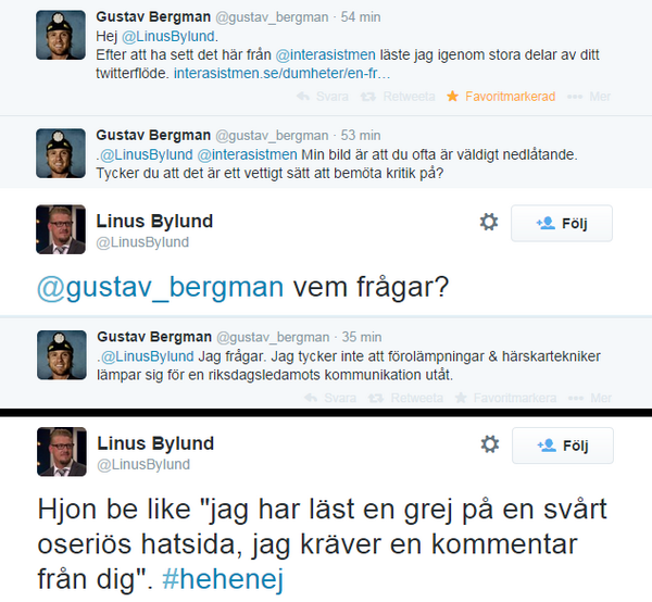 KlaggetNU's tweet image. Hej @sdriks är det okej att en av era tilltänkta ministrar och Åkessons närmste man beter sig såhär? #svpol
