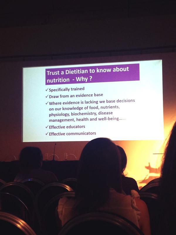 JKDietitian's tweet photo. Why trust a dietitian? #BDALIVE14 http://t.co/7RoXZIhM3p