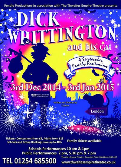EmpireTheatreBB's tweet photo. Less than 100 days to Christmas! Time to book for the #Panto! Dick Whittington comes to the Empire from 3rd Dec http://t.co/6FRtXsvAII