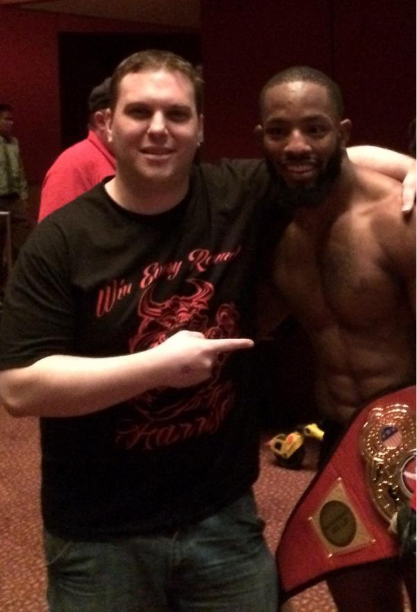 mmaempire's tweet photo. Empire instructor Andre Harrison retains his ROC belt!!! http://t.co/18ku4MPcIH