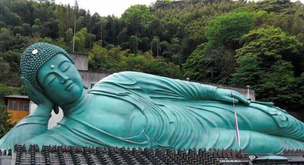 仏教美術 古銅 涅槃像 寝釈迦像 仏像 置物 N 8702 仏教美術 古銅 涅槃