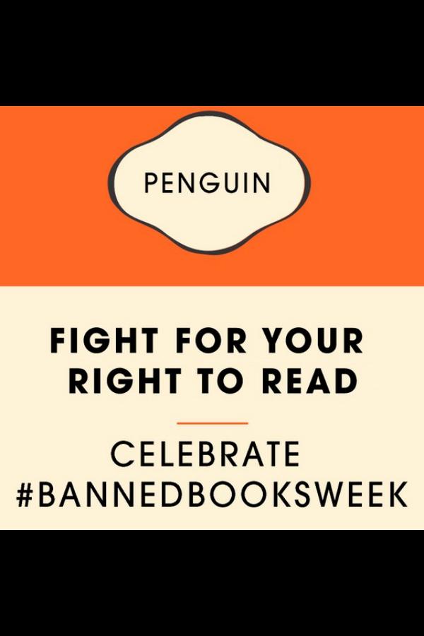 It's Banned Book Week! How many banned books have you read? #rebel #fightforyourrighttoread #freedomofpressandspeech