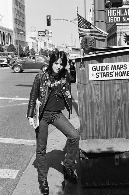 Happy birthday "The birthday girl" Joan Jett, Hollywood Boulevard, 1977. Photo by Brad Elterman. 
