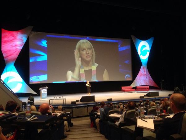 hayleybarnard's tweet image. Well deserved standing ovation for @DebraSearle at #ENCO2014. Great choice @GordonPooleLtd &amp;amp; @nigelbotterill