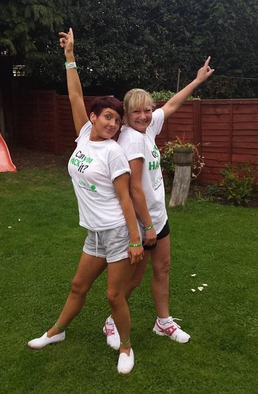 AaronH247's tweet photo. So very proud of mum completing her 1st @NSPCC challenge for @TheLiamCharity Saturday x she's come so far #LondonHack http://t.co/RNQNc95ooA