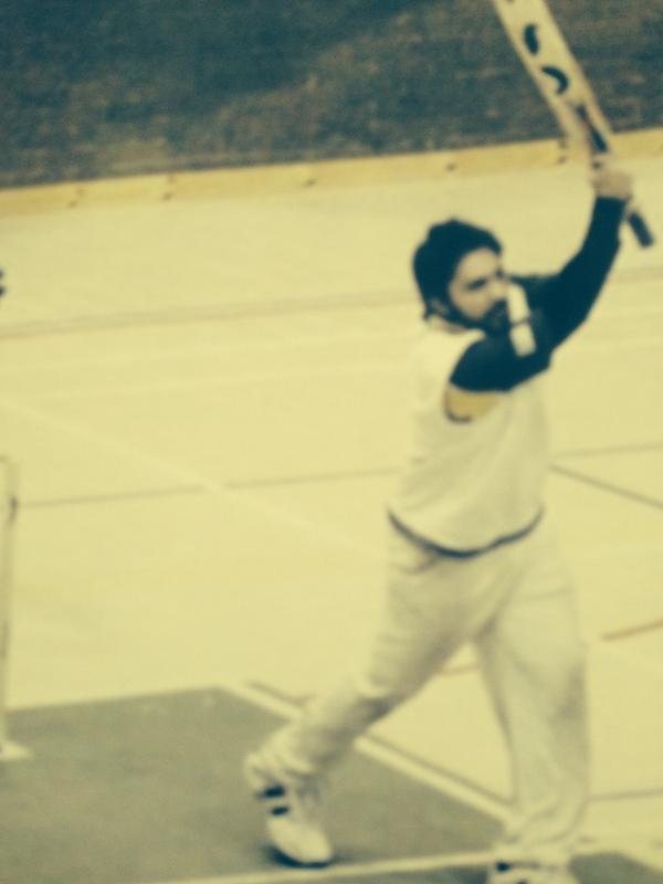 If anyone asks Shahid Afridi made a guest appearance at the ICS tournament last year #boomboom