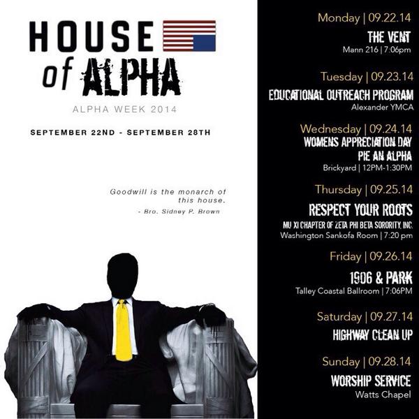 KappaOmicronAKA's tweet photo. #AlphaWeek2014 http://t.co/k39dNtipqg