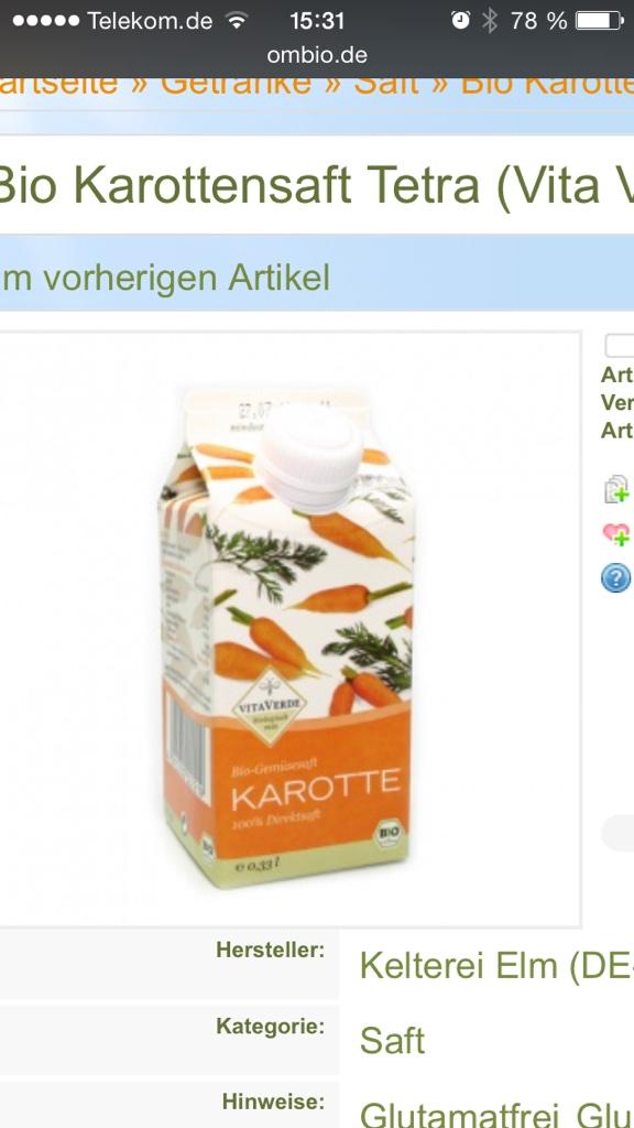 ombio_de's tweet photo. @ombio_de #ombio #karottensaft #angebot #bioverde http://t.co/KL9Kok988U