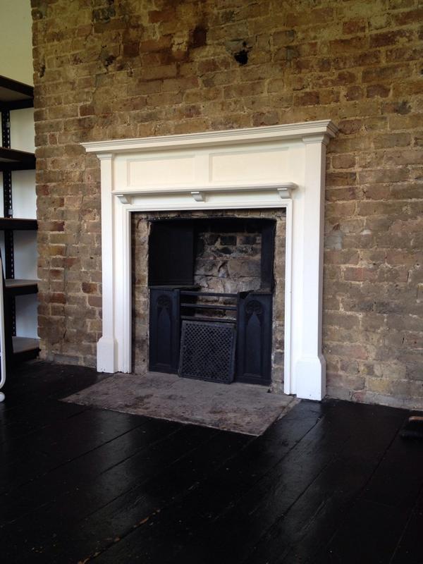 MayStudios1's tweet photo. Our newly painted fireplace #shabbychic http://t.co/mr8fUn3QmX