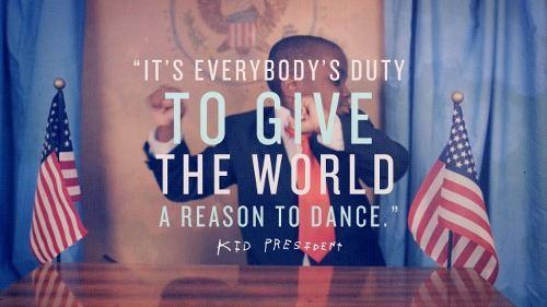 iamkidpresident's tweet photo. How are you giving the world a reason to dance this week? http://t.co/2OBsPV7JxL