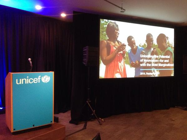 jdunnam's tweet photo. Eager to hear panelists this morning on 'Unlocking Innovation - For and With The Most Marginalized' @UNICEFinnovate http://t.co/hTsTMKtxlp